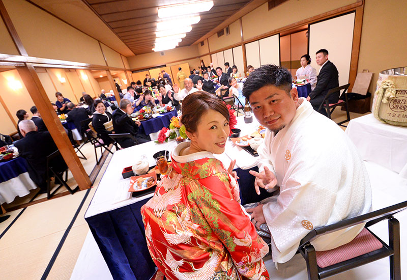 「水戸 山口楼」和の結婚式